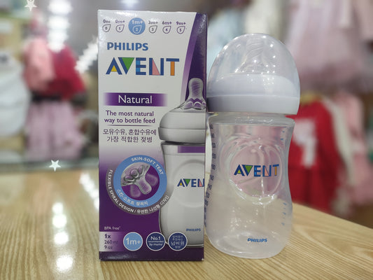 Philips Avent natural feed 260ml/9oz Anti-Colic Baby Bottle - BPA-Free